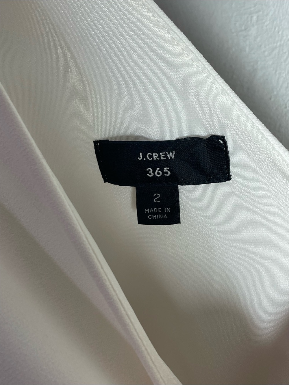 J. Crew Ivory V-Neck Jumpsuit with Waist Tie - Picture 2 of 6